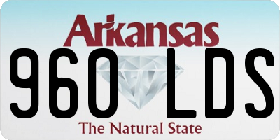 AR license plate 960LDS