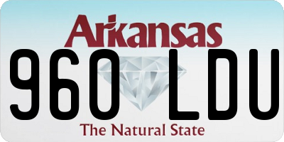 AR license plate 960LDU