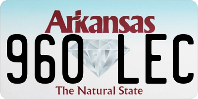 AR license plate 960LEC