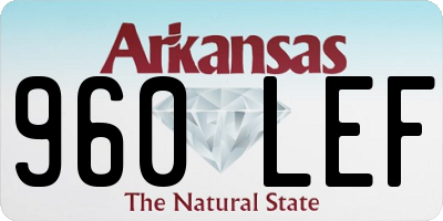 AR license plate 960LEF