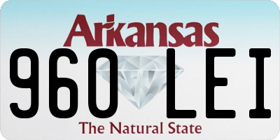 AR license plate 960LEI
