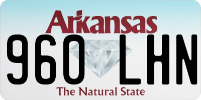 AR license plate 960LHN