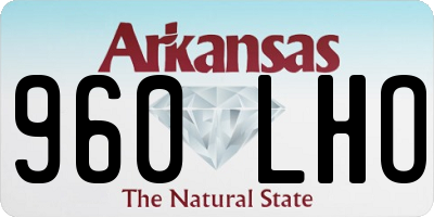 AR license plate 960LHO