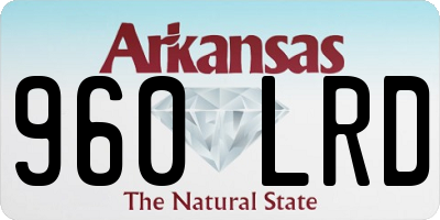 AR license plate 960LRD