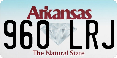 AR license plate 960LRJ