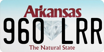 AR license plate 960LRR