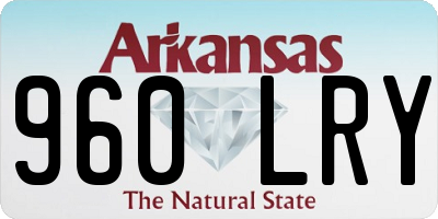 AR license plate 960LRY