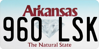 AR license plate 960LSK