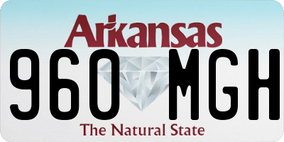 AR license plate 960MGH