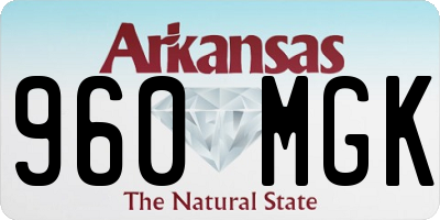 AR license plate 960MGK