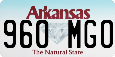 AR license plate 960MGO