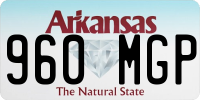 AR license plate 960MGP