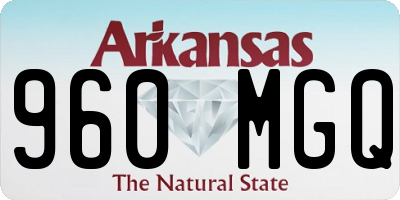 AR license plate 960MGQ
