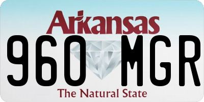 AR license plate 960MGR
