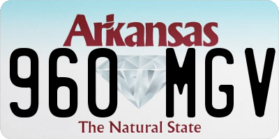 AR license plate 960MGV