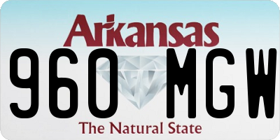 AR license plate 960MGW