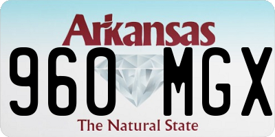 AR license plate 960MGX