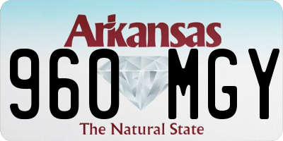 AR license plate 960MGY