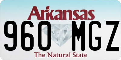 AR license plate 960MGZ