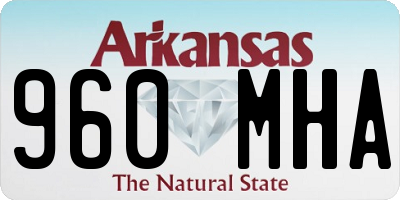 AR license plate 960MHA