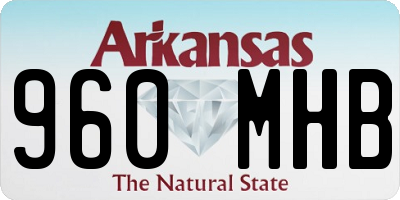 AR license plate 960MHB