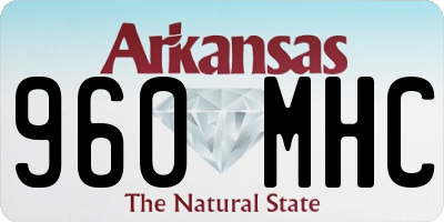 AR license plate 960MHC
