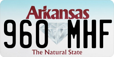 AR license plate 960MHF