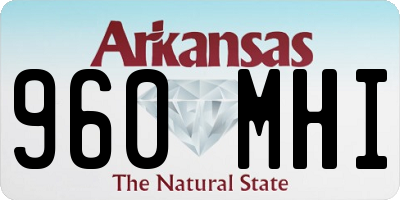 AR license plate 960MHI