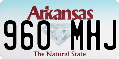AR license plate 960MHJ