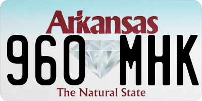AR license plate 960MHK