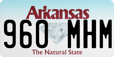 AR license plate 960MHM