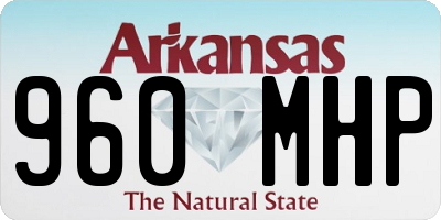 AR license plate 960MHP