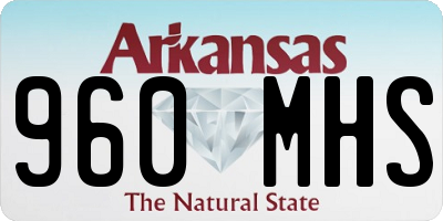 AR license plate 960MHS