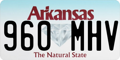 AR license plate 960MHV