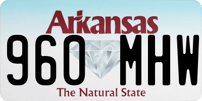 AR license plate 960MHW