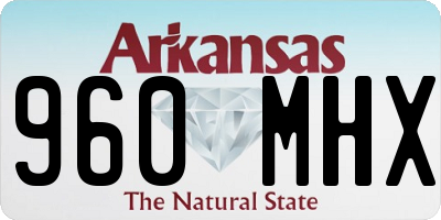 AR license plate 960MHX