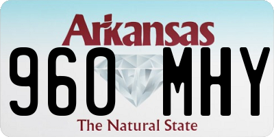 AR license plate 960MHY