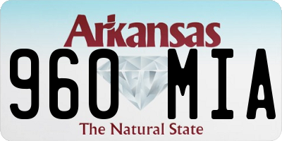 AR license plate 960MIA