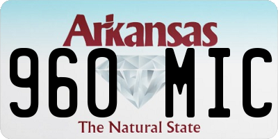 AR license plate 960MIC