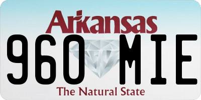 AR license plate 960MIE