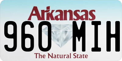 AR license plate 960MIH
