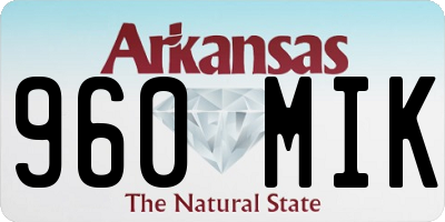 AR license plate 960MIK