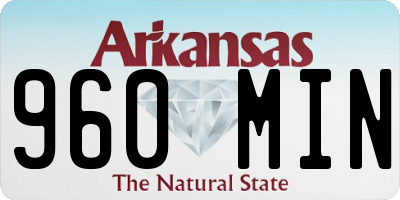 AR license plate 960MIN