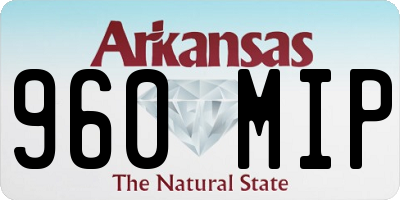 AR license plate 960MIP
