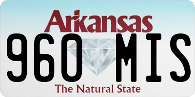 AR license plate 960MIS