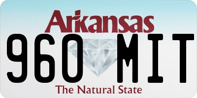 AR license plate 960MIT