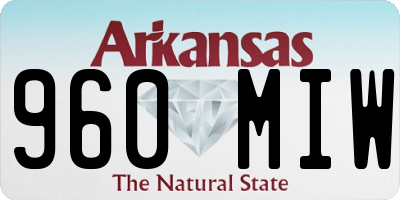 AR license plate 960MIW