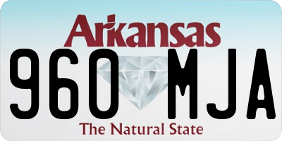 AR license plate 960MJA