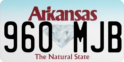 AR license plate 960MJB
