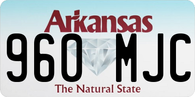 AR license plate 960MJC
